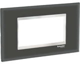 Rama Aparataje Schneider Easy Styl 4 Module, Sticla Negru