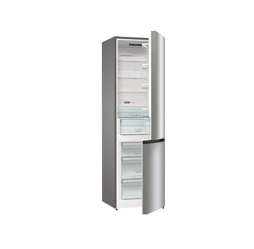 Combina Frigorifica GORENJE NRC62CSXL4, NoFrost Plus, 361 l, H 200 cm, Clasa C, Argintiu