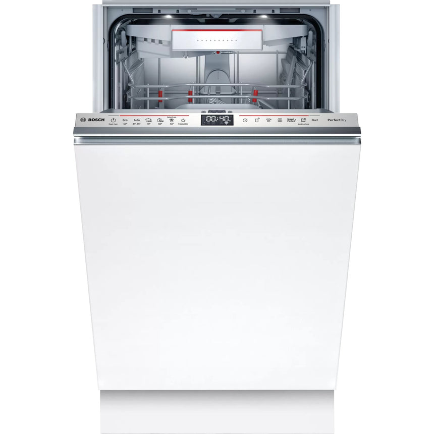 Masina de spalat vase incorporabila Bosch SPV6YMX11E, 10 seturi, 6 programe, Clasa B, Wi-Fi, PerfectDry, HomeConnect, TimeLight, 45 cm