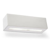 Lampa de perete Vega alb ceramica/sticla 1 bec dreptunghiular modern de interior
