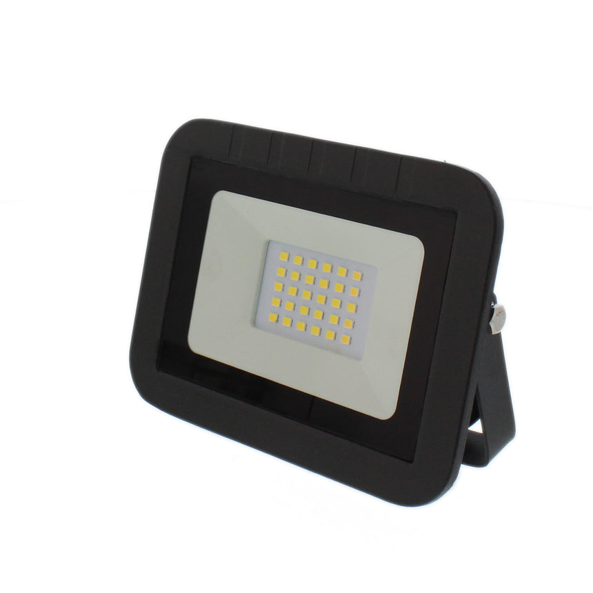 Proiector LED Well, 20W, 1600 lm, IP65, 4000K, Negru, clasa energetica F