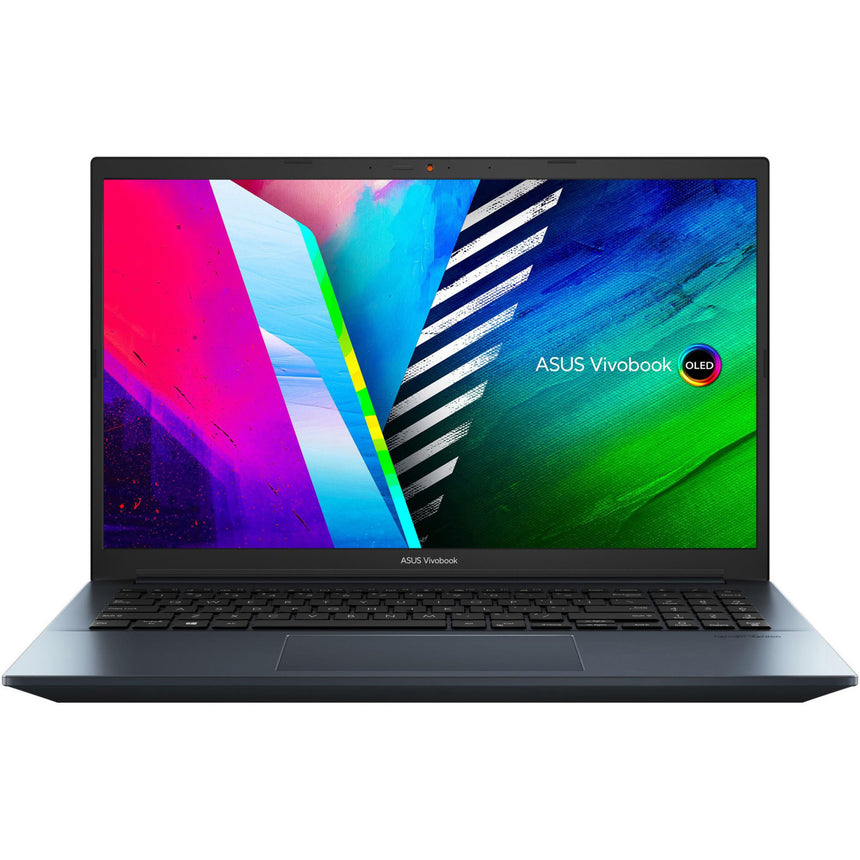 Laptop ASUS Vivobook Pro 15 M3500QC cu procesor AMD Ryzen™ 7 5800H, 15.6", Full HD, OLED, 8GB, 512GB SSD, NVIDIA® GeForce® RTX™ 3050 4GB, No OS, Quiet Blue