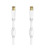 Cablu coaxial Hama 205249, tata-mama, 7.5 metri, alb, 100dB