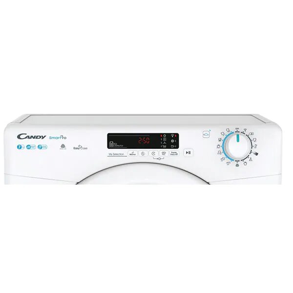 Uscator de rufe Slim Candy CSO4H7A2DE-S, Pompa de caldura, 7 kg, Clasa E, 14 programe, Wi-Fi, Alb