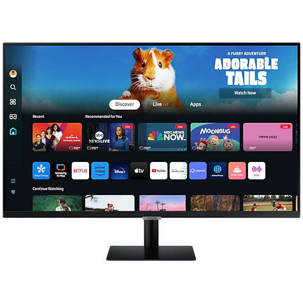 Monitor SMART SAMSUNG, TV Experience, LS32DM500EUXDU, 32", 4ms, Full HD, HDR10, HDMI, Negru