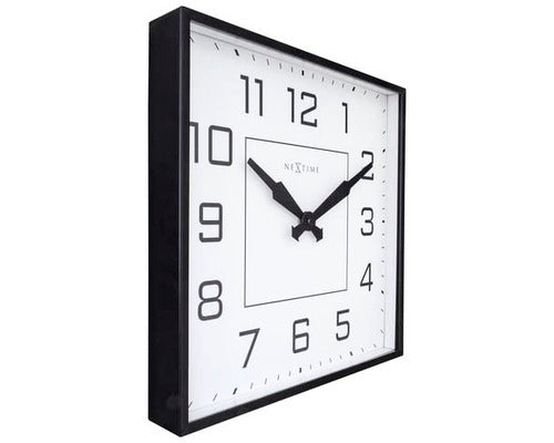 Ceas Perete Nextime Be Square Cifre Arabe 35x35 Cm