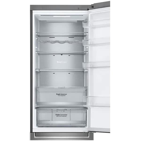 Combina Frigorifica LG GBB72SAUCN1, Total No Frost, 384 l, H 203 cm, Clasa C, DoorCooling, SmartThinQ, Gri