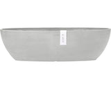 Ghiveci Ecopots Sofia Cu Sistem De Irigare Plastic 56x14x16 Cm Alb-gri