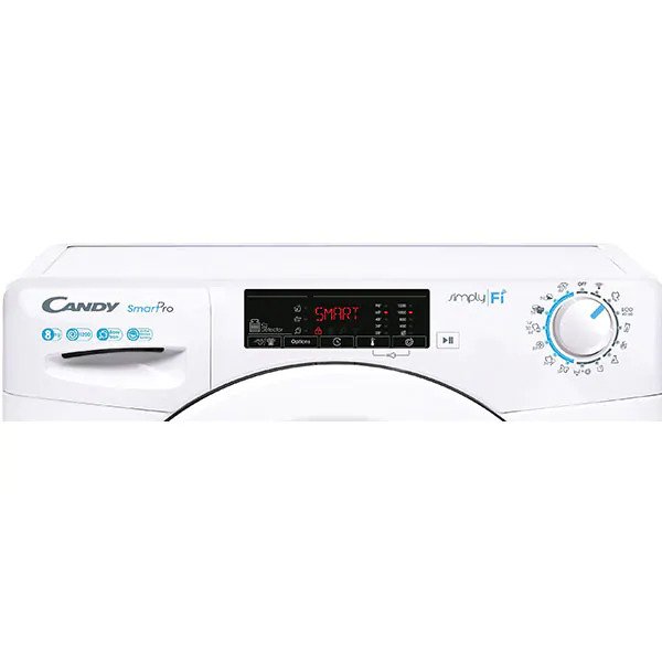 Masina de spalat rufe Slim Candy CSO44 1285TE, 8 kg, 1200 RPM, Clasa D, Wi-Fi, Bluetooth, Active Motion Systems, Alb