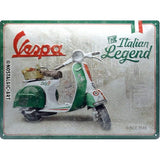 Placa metalica 30x40 Vespa - Italian Legend