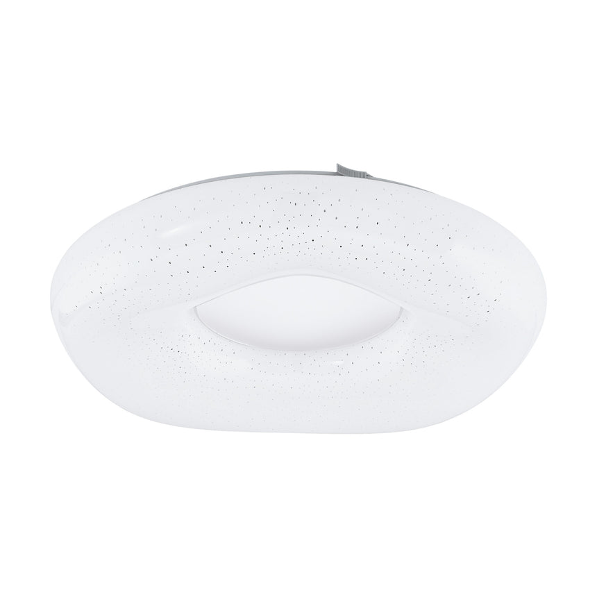 Plafoniera EGLO ZAMUDILO 99341, LED 18W 1900lm 3000-6500K IP20, Alb, Argintiu