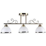 Lustra Iron 3XE27,bronze+alb
