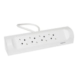Prelungitor unghiular Legrand L694501, 4 prize, sectiune cablu 3x1.5mm, cablu 1m, Alb