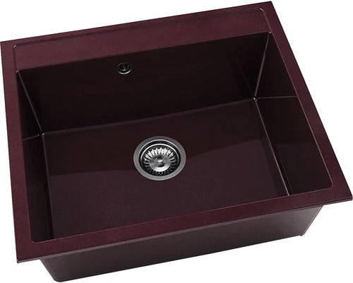 Chiuveta Bucatarie Cu O Cuva Fat Avangard 227 60x51 Cm, Fara Picurator, Marmura Compozita Velvet