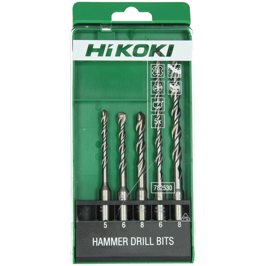 Burghie pentru beton, SDS-Plus, Hikoki 782530, 5 - 8 mm, set 5 bucati