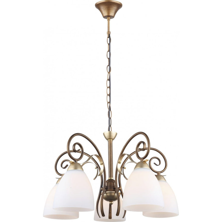 Lustra Nobile KL6403, 4xE27, alba+bronz, IP20, Klausen
