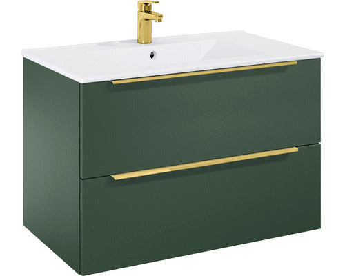 Set Roca Elegant Plus Baza Lavoar Si Lavoar 80 Cm Verde