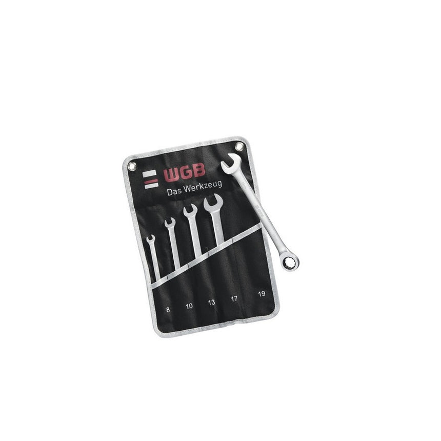 Trusa chei combinate WGB 8-19 mm, 5 piese, fixa si inelara cu clichet