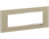 Rama Aparataje Schneider Easy Styl 7 Module, Sticla Maro Deschis