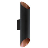 Lampa perete LED pentru exterior EGLO, negru, 2x3,7 W