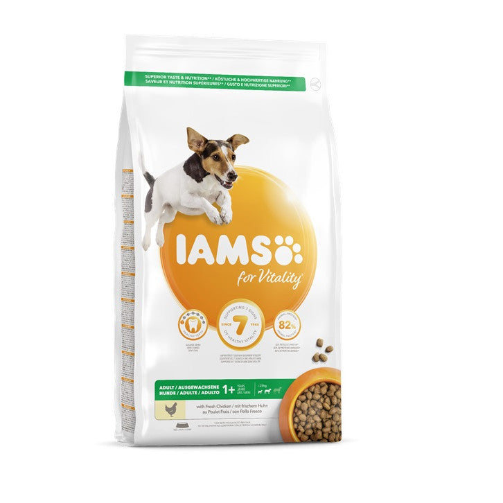 Hrana uscata pentru caini adulti de talie medie, IAMS ProActive Health Adult Small & Medium Breed Chicken 12 kg