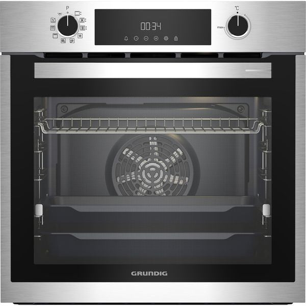 Cuptor Incorporabil GRUNDIG GEBM11300XMPF, Electric, Autocuratare Pirolitica, 72 l, Clasa A+, Inox Antiamprenta