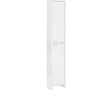 Dulap Baie Inalt Luis, 2 Usi, PAL, 197,2x36,1 cm, Alb Lucios