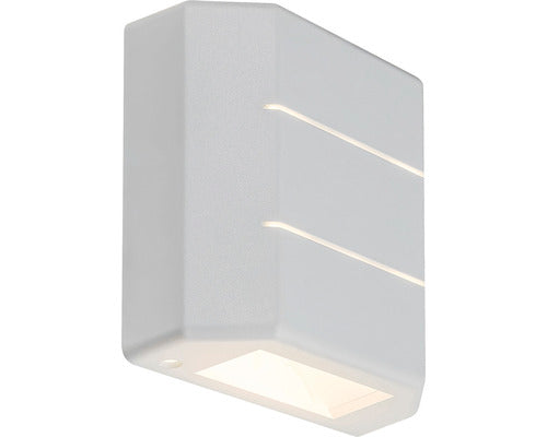 Aplica Sus/jos Cu Led Integrat Lippa 6w 150 Lumeni, Pentru Exterior Ip54, Alb