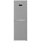 Combina frigorifica Beko RCNA386E40ZXBN, 358 l, Clasa E, NeoFrost Dual Cooling, HarvestFresh, Everfresh+, Display Touch Control, H 203 cm, Argintiu