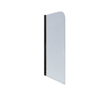 Paravan cada basano Tahiti black 75x140 cm, 1 element, sticla transparenta, profil negru mat