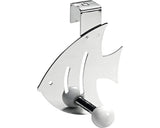 Cuier Pentru Usa Cu 1 Carlig Hettich Colours & Kids 80x103x57 Mm, Otel Cromat Forma Peste
