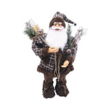 Figurina decorativa Mos Craciun, H 80 cm, maro
