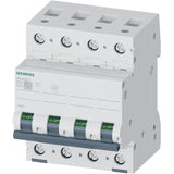 Siguranta electrica automata Siemens 5SL6425-7, latime 4 module, 6kA, 4P, caracteristica C, 25A