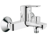 Baterie cada Grohe BauEdge 23334000, 1/2'', monocomanda, cartus ceramic, diverter, protectie reflux, crom