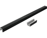 Prag cabina dus drept din granixit 140 cm Galaxy Black