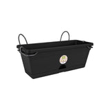 Set complet Jardiniera si suport Green Basics mini de 30 cm negru