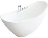 Cada de baie ovala freestanding Tender F 80x172x80 cm acril alb