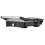Gratar, AENO, EG2, 2000W, Control temperatura, Deschidere 180°, 290x234mm, Negru/Argintiu