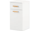 Dulap Baie Baza Suspendat Duo 330, 1 Usa 1 Sertar, PAL, 32,7x67 cm, Alb