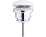 Ventil Fix De Schimb Pentru Lavoar Imion, Cu Capac Ceramic, Alb