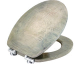 Capac WC form & style Wooden Boards, usor detasabil, inchidere lenta, 47,6x36,5 cm