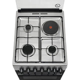Aragaz ELECTROLUX LKM520000X, 4 arzatoare, Gaz plus Electric, L 50 cm, Grill, Inox