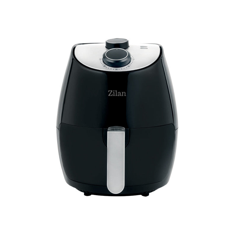 Friteuza Air Fryer, ZILAN ZLN-3598, 1350 W, Capacitate 2.6 L, Timer 30 min, Negru