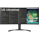 Monitor LED LG, 35 inch, UltraWide, QHD, Curbat, AMD FreeSync, 100Hz, 5ms, USB Type-C, HDMI, DisplayPort, Negru