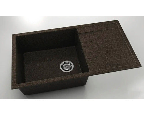 Chiuveta Bucatarie Granixit Cu O Cuva Fat Avangard 229 90x49 Cm, Cu Picurator, Reversibila, Brownie