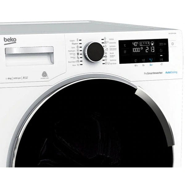Masina de spalat rufe Beko WTV8744XD, 8 kg, 1400 rpm, Clasa C, Motor ProSmart Inverter, Aquawave, AddXtra, Hygiene+, Autodose, Alb