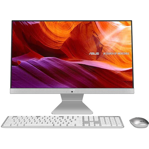 Sistem PC All in One ASUS Vivo V241EAK-WA104M, Intel Pentium Gold 7505 pana la 3.5GHz, 23.8" Full HD, 8GB, SSD 256GB, Intel UHD Graphics, Free DOS, Alb