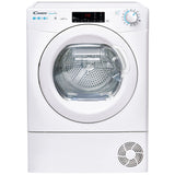 Uscator de rufe Candy Smart Pro CSOE H7A2TE-S, Pompa de caldura, 7 kg, Clasa E, WiFi, Easy case, Senzor uscare, Antisifonare, Alb