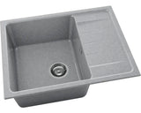 Chiuveta Bucatarie Granixit Cu O Cuva Fat Avangard 238 65x49 Cm, Cu Picurator, Reversibila, Platina