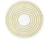 Covor rotund Sun alb/galben Ø 120 cm